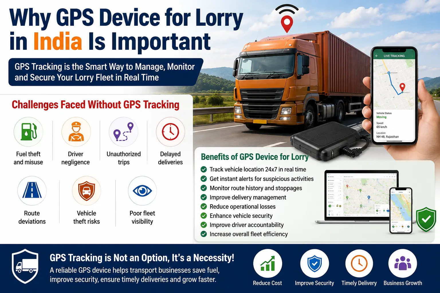 GPS Device for Lorry in India